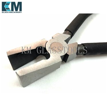 Km Brand Glas Glas Gereedschappen, Glas Platte Tang, Herstellen Pincher Met Platte Nozzler. K-020