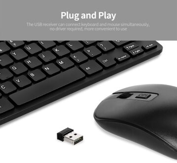 KM901 Keyboard Mouse Combo 2.4G Wireless 78 Key Mini Keyboard and Mouse Set Portable Office Combo