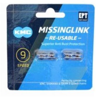 KMC Sluitschakel MissingLink 9R EPT zilver 6.60mm 9v (2)