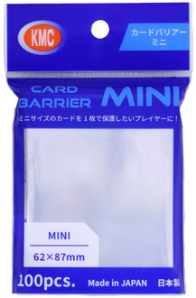 KMC Small Sleeves - Card Barrier Mini 100 stuks (62x87mm)