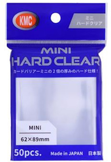 KMC Small Sleeves - Mini Hard Clear 50 stuks (62x89mm)