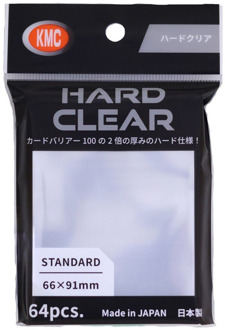 KMC Standard Sleeves - Hard Clear 64 stuks (66x91mm)