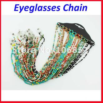 KMD002 Kleurrijke Kralen Parel Zonnebril Leesbril Lenzenvloeistof Ketting Koord Touw Houder