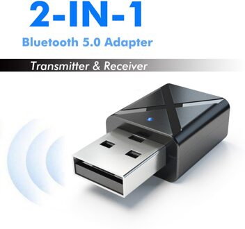 KN320 Bluetooth 5.0 Usb Mini Stereo Audio Ontvanger Zender Aux Rca Usb 3.5Mm Jack Voor Tv Pc Auto Kit draadloze Adapter