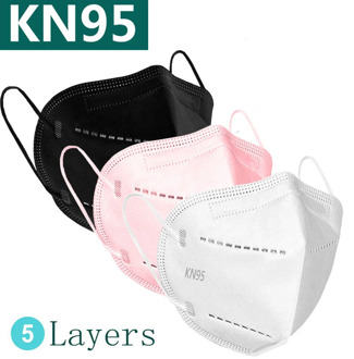 KN95 Dustproof Anti-fog And Breathable Face Masks Filtration Mouth Masks 5-Layer Mouth Muffle Cover mask Fast Delivery masque