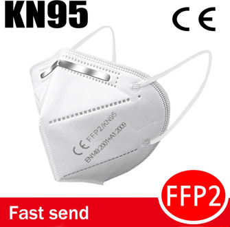 KN95 Face mask Breathable FFP2 Mask CE Certified Dustproof Anti-fog Mouth Protection Masks PM2.5 Strong Reusable Respirator