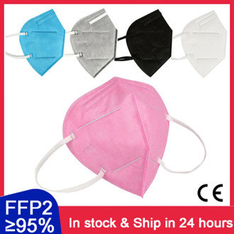 KN95 face mask protective FPP2 Mascarillas Dust Respirator mouth caps Masks Dustproof Protective masks ffp2 95% Filter Pink blue