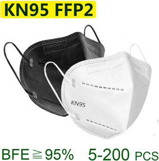 KN95 mask Face FFP2 mask Mouth Maske fp2 Safety protect mask 95% Filtration maske dust facial mask mascarillas CE certification