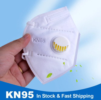 KN95 mask with valve dust-proof protective mask 5-layer protection dust-proof mask face protection mascara large number masken