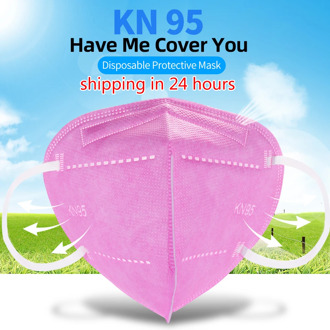 KN95 Pink Face Masks Anti PM2.5 Dust Mouth Mask Filter Breathable Safety KN95 Respirator Mascarillas For Adult Anti pollution