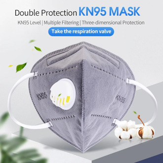 KN95 Valved Face FFP2 CE Mask Respirator Face Mask 5 Layer Protection Anti-dust mascarillas masque Reusable kn95 masker masken