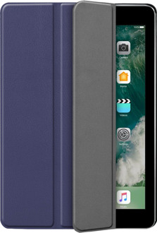 Knaldeals.com Apple iPad 9.7 (2017 / 2018) hoesje - Smart Tri-Fold Case - donkerblauw