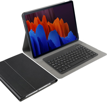 Knaldeals.com Galaxy Tab S7 Plus / S7 FE Hoes met toetsenbord - AZERTY Belgisch - Frans Layout - Premium Bluetooth Keyboard Cover - Zwart - Uitneembaar Toetsenbord
