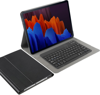 Knaldeals.com Galaxy Tab S7 Plus / S7 FE Hoes met toetsenbord - Duits QWERTZ Layout - Premium Bluetooth Keyboard Cover - Zwart - Uitneembaar Toetsenbord