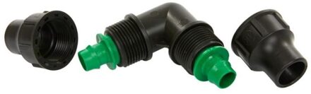 knie, 2x klem, 16 mm, set à 2 stuks