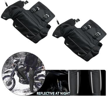 Knie Pad Voor Motorrijder Motor Warm Kneepad Been Beschermende Warmer Winter Tegen Wind Oxford Doek Waterdicht 2 Stks/partij
