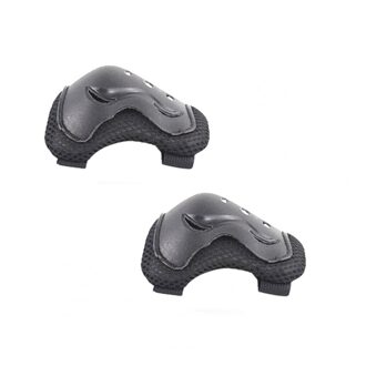 Kniebeschermers 6 Stks/set Kids Kniebeschermers Elleboog Pols Guards Beschermende Kleding Voor 3-8 Jaar Jongens Meisjes Schaatsen fietsen Bike Rollerblad zwart