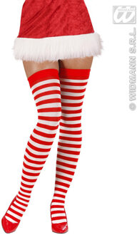 Kniekousen rood/wit Rood - Zalm