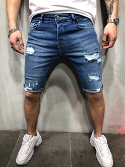 Knielengte Jeans Man Ripped Verontruste Denim Broek Slim Fit Mannelijke Jeans Cut Bottom Potlood Broek Casual Skinny Mannen Kleding Xxl