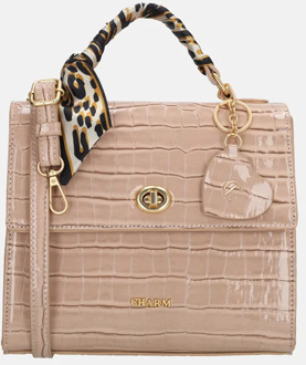 Knightsbridge handtas croco oudroze