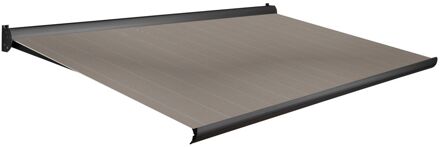 Knikarmscherm F10 - Antraciet - Doek D293 - Handmatig - Uv-bestendig - 500x300cm