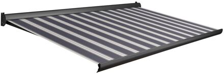 Knikarmscherm F10 - Antraciet - Doek D414 - Handmatig - Uv-bestendig - 450x300cm