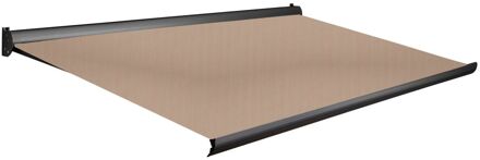 Knikarmscherm F10 Manueel Ral7016 Dessin Doek D282 300x250cm