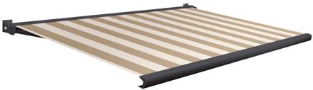 Knikarmscherm F20 - Antraciet - Doek D513 - Elektrisch - Uv-bestendig - Met Afstandsbediening - 450x250cm