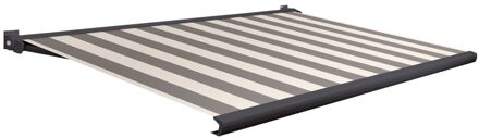 Knikarmscherm F20 - Antraciet - Doek D515 - Elektrisch - Compacte Cassette - 350x300cm