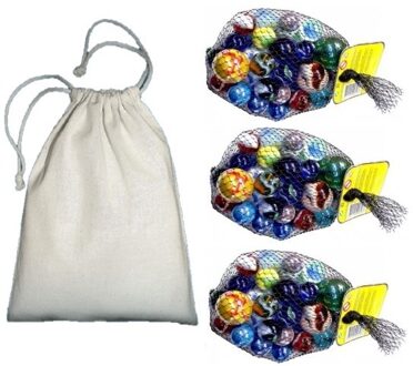 Knikkerzak met 69 knikkers - speelgoed set - Buitenspeelgoed - buitenspelen - knikkeren