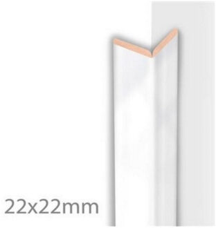 Kniklijst MDF Sanimex Mat Zwart 260 cm x 22 mm x 22 mm Sanimex