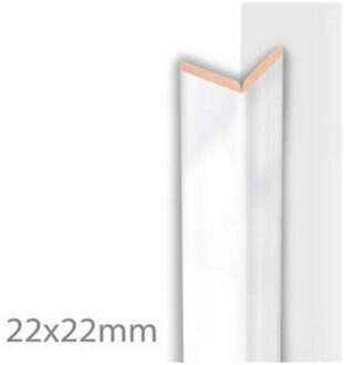 Kniklijst MDF Sanimex Mat Zwart 260 cm x 22 mm x 22 mm