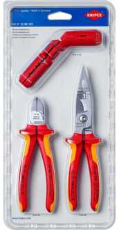 Knipex 00 31 30 BK V01 Elektro-Installatieset Tangenset