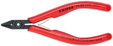 Knipex 75 02 125 Elektronica en fijnmechanica Zijkniptang Met facet 125 mm