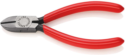 Knipex 76 01 125 Elektronica en fijnmechanica Zijkniptang Met facet 125 mm