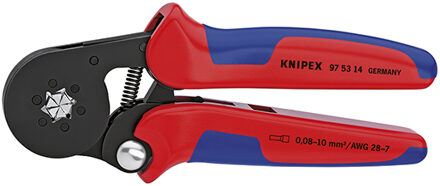 Knipex 97 53 14 Krimptang Adereindhulzen 0.08 tot 10 mm²