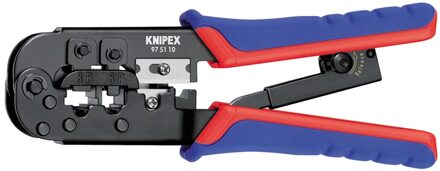 Knipex 975110 - Krimptang RJ11/12 (6pin 9.65mm) - RJ45 (8pin 11.68mm)