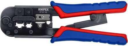 Knipex 975110 - Krimptang RJ11/12 (6pin 9.65mm) - RJ45 (8pin 11.68mm)