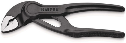 Knipex Cobra® XS Pijp- en Waterpomptang | 100 mm Lengte | Ruwe Oppervlakken | Reliëf | Grijs Geatramenteerd - 87 00 100 BK