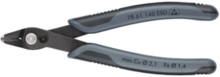 Knipex Electronic Super Knips® XL ESD | 140 mm Lengte | Meer-Componentengrepen | Gebruineerd - 78 61 140 ESDSB