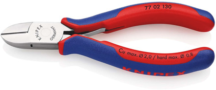 Knipex Elektronica-Zijsnijtang | 130 mm Lengte | Doorgestoken Scharnier | Meer-Componentengrepen - 77 02 130 SB
