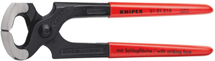 Knipex Hamerkoptang | Kunststof bekleed | Zwart geatramenteerd | Lengte 210 mm | Zelfbedieningskaart/blister - 51 01 210 SB