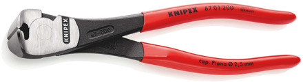 Knipex Kracht-Voorsnijtang | 140 mm Lengte | Kunststof Bekleed | Zwart Geatramenteerd - 67 01 140 SB