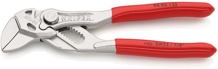 Knipex Mini-Sleuteltang | 125 mm Lengte | Tang en Schroefsleutel in Eén | Kunststof Bekleed - 86 03 125 SB