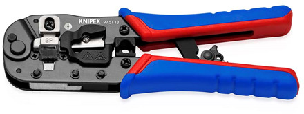 Knipex Montagetang | Gegolft grijpprofiel | Kunststof bekleed | Zwart geatramenteerd | Lengte 280 mm - 97 51 13 SB