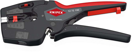 Knipex NexStrip® multitool voor elektriciens | Antislip kunststof bekleding | Lengte 190 mm - 12 72 190 SB