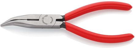Knipex Platspitse Tang met Zijsnijder (Radiotang) | 160 mm Lengte | Kunststof Bekleed | Zwart Geatramenteerd - 25 21 160 SB