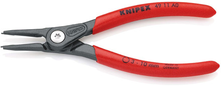 Knipex Precisie-borgveertang voor buitenringen op assen | Anti-slip kunststof bekleed - 49 11 A0 SB