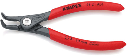 Knipex Precisie-borgveertang voor buitenringen op assen | Anti-slip kunststof bekleed - 49 21 A01 SB