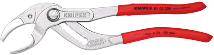 Knipex Sifon- en Connectorentang | 250 mm Lengte | Anti-Slip | Kunststof Bekleed | Verchroomd - 81 03 250 SB